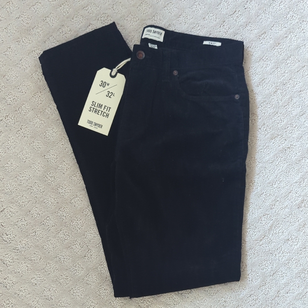 Todd Snyder Men's Navy Corduroy Pants